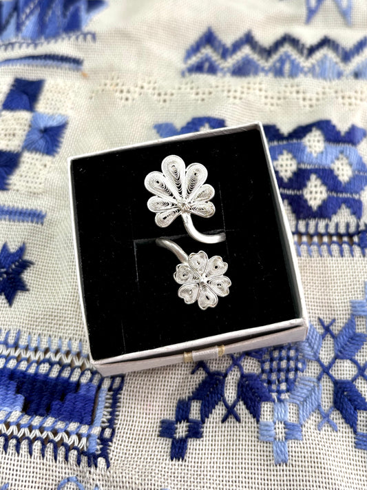 Dos flores｜ふたつ花リング